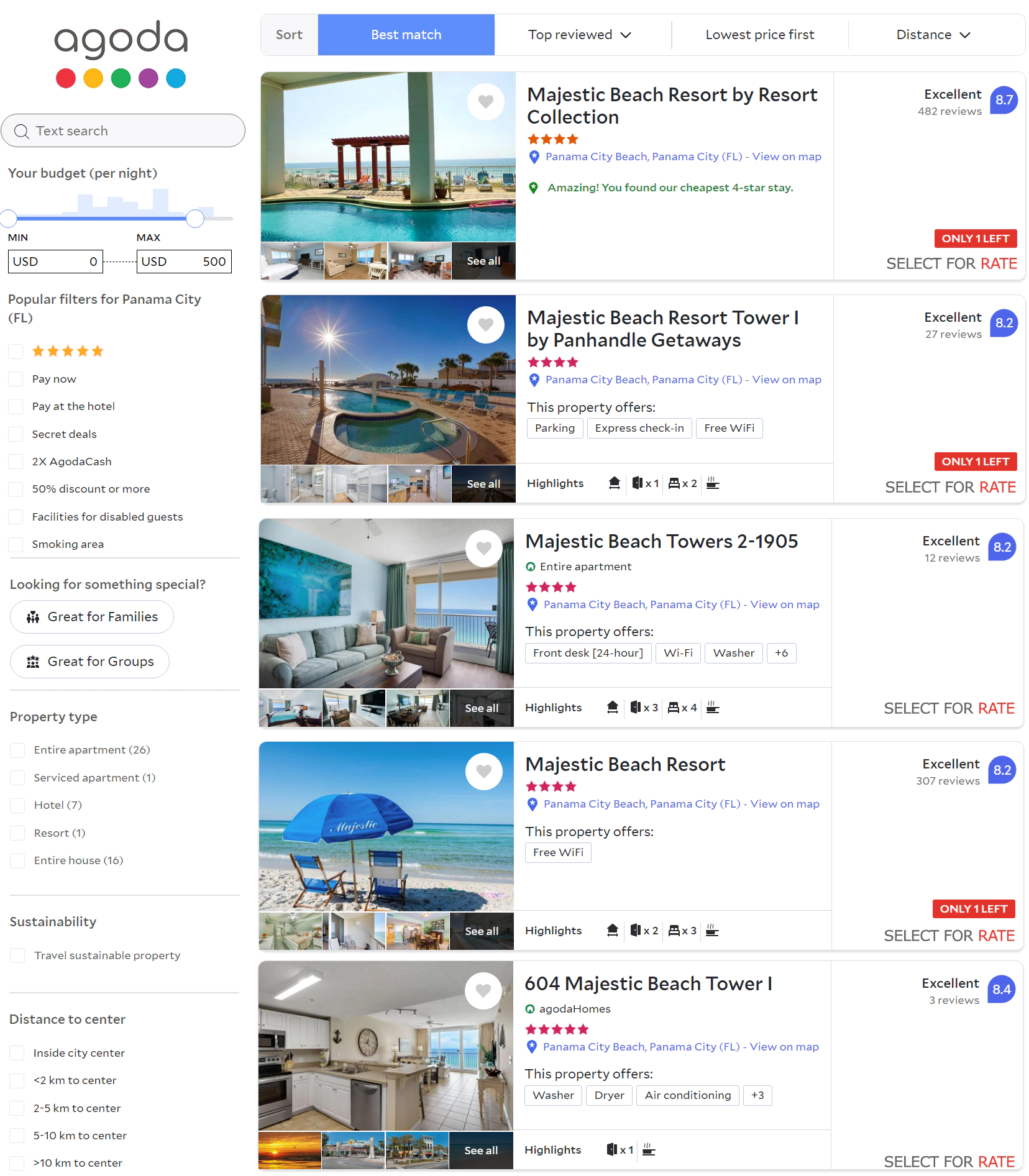 The Majestic Resort and Towers Panama City Beach Florida
